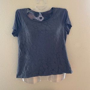 Gray Lace Tee